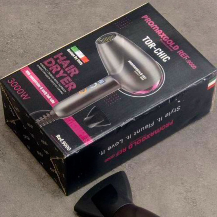 سشوار حرفه ای پرومکس گلد مدل Ref.9000 - استوک