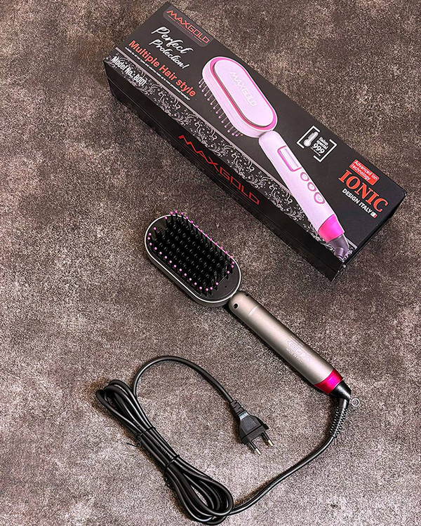 برس حرارتی فوق حرفه ای مکس گلد اصلی مدل REF-8001 - استوک