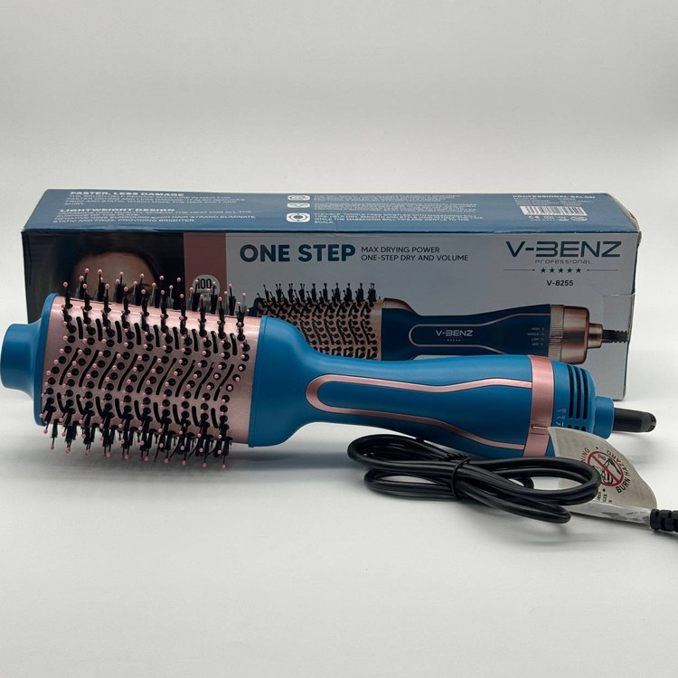 سشوار برس دار حالت دهندهی وی بنز مدل V-8255 - استوک