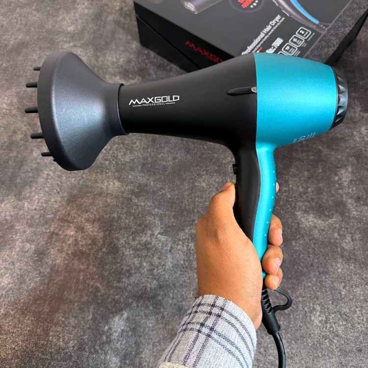 سشوار فوق حرفه ای اورجینال مکس گلد سری M-7000 - استوک