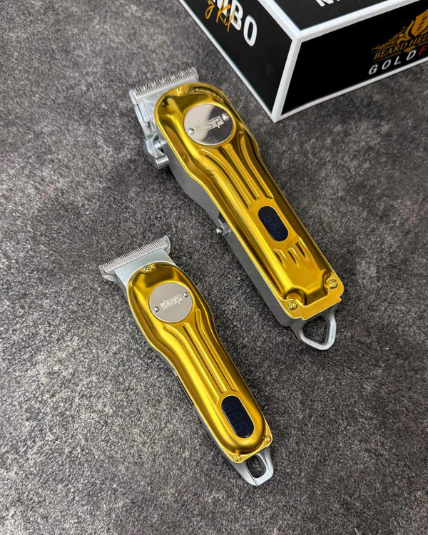 ست ماشین اصلاح موی سر و صورت دی اس پی گلد مدل M-80170 بسته 2 عددی - استوک