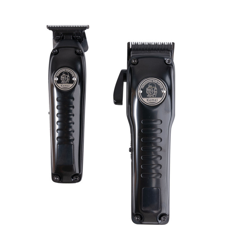 ست 2 عددی ماشین اصلاح سر و صورت کیمی مدل Kemei KM-1827 - استوک