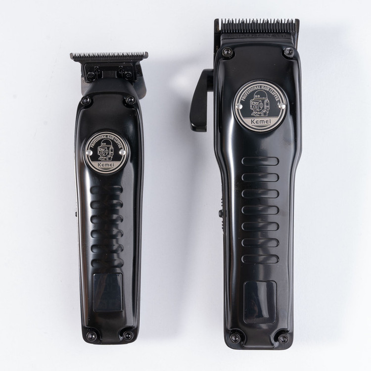 ست 2 عددی ماشین اصلاح سر و صورت کیمی مدل Kemei KM-1827 - استوک