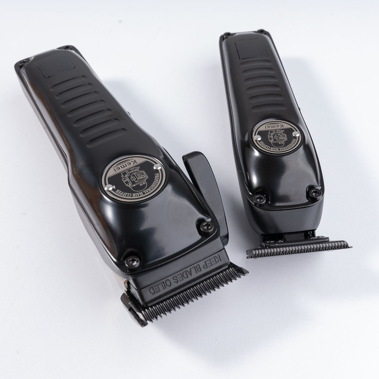 ست 2 عددی ماشین اصلاح سر و صورت کیمی مدل Kemei KM-1827 - استوک