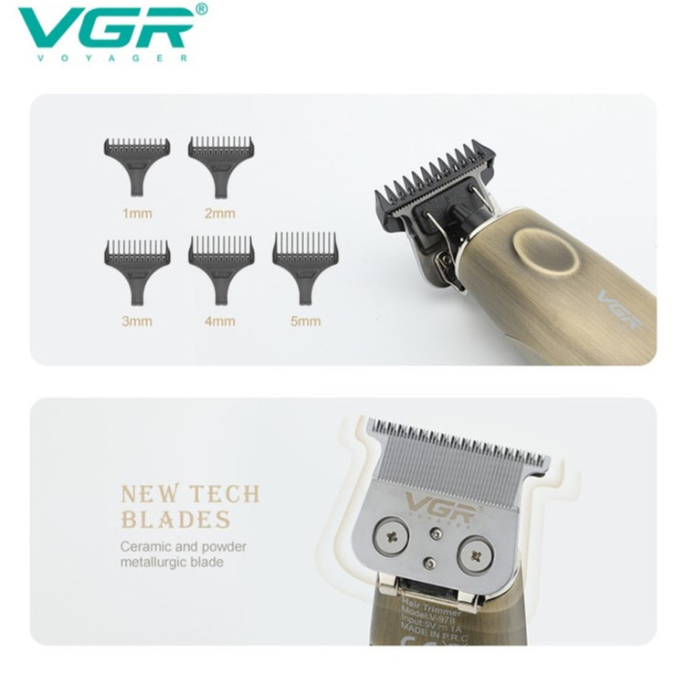 ماشین اصلاح موی سر و صورت وی جی ار مدل V-978 - استوک