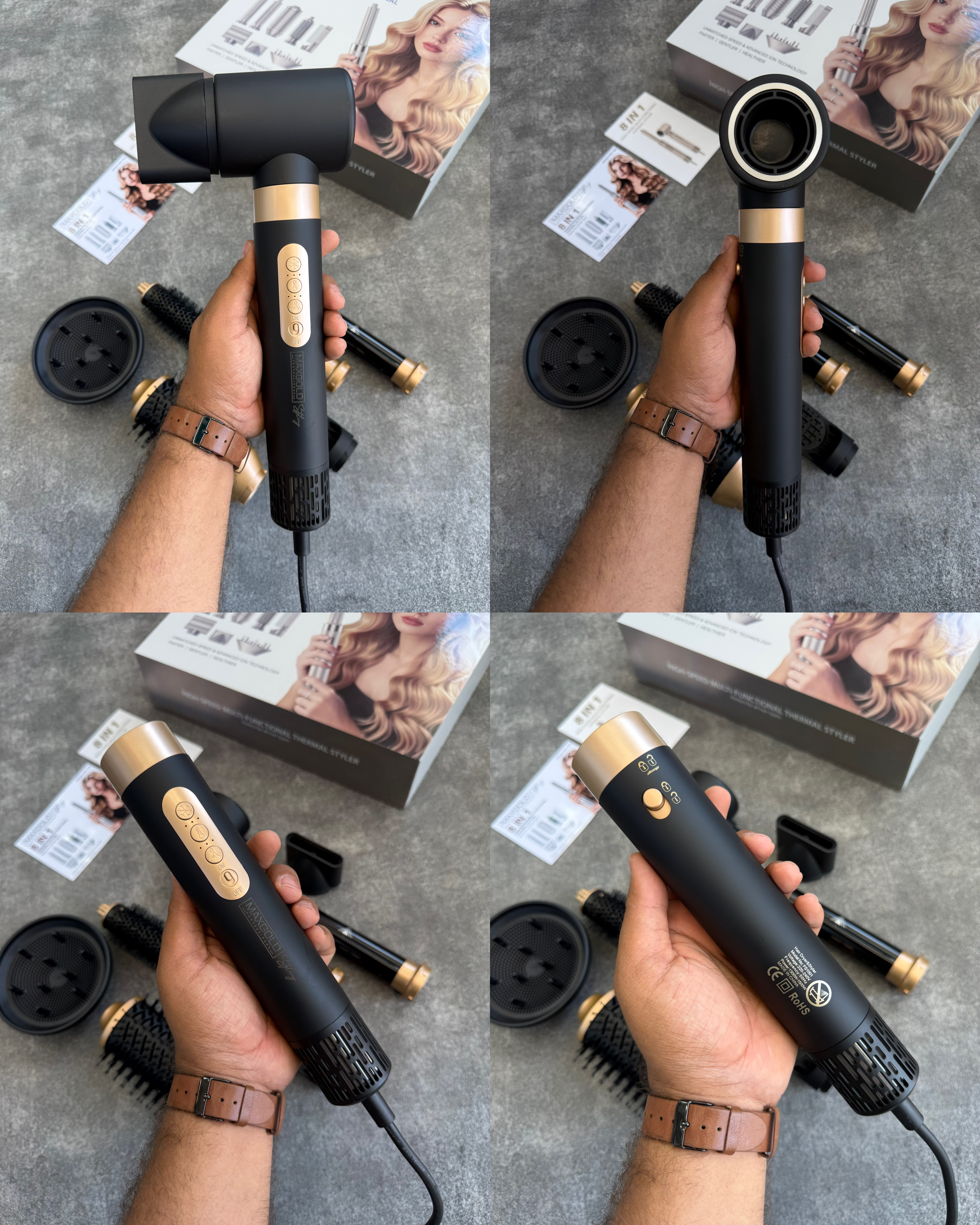 سشوار برس دار حالت دهنده مکس گلد مدل Airwrap